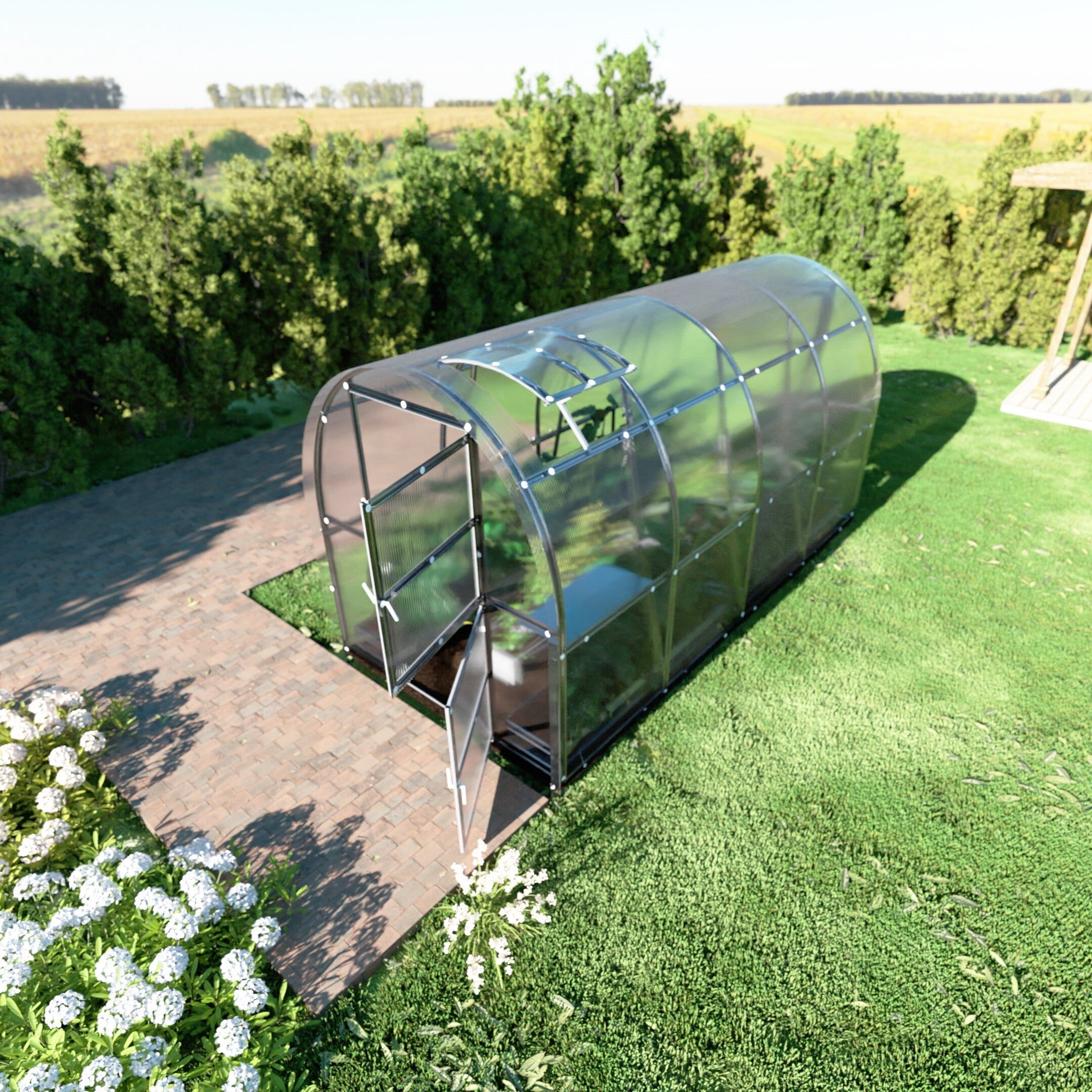 Drivhus Senja Slim - tunelldrivhus i polykarbonat - Bilde 6